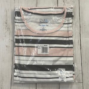 Women’s Croft & Barrow Classic Tee Shirt- Size L